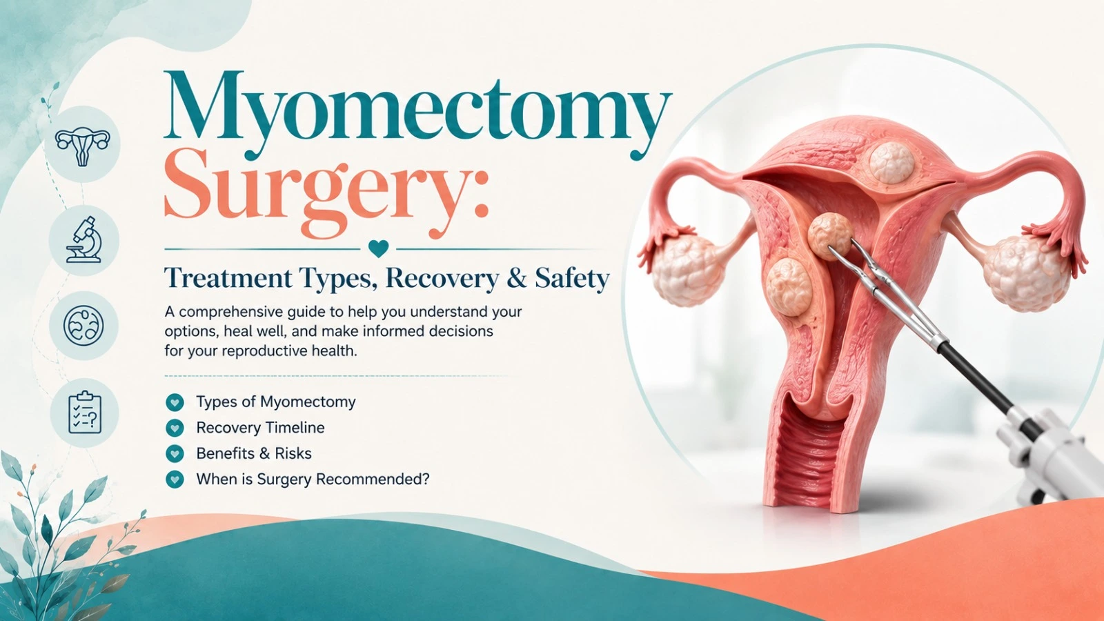 Myomectomy Surgery: Treatment Types, Recovery & Safety 1 Myomectomy Surgery: Treatment Types, Recovery & Safety